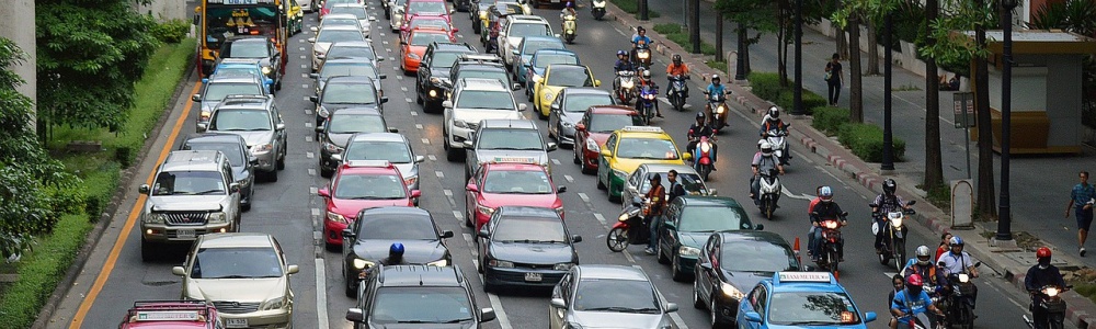 rush hour traffic jam
